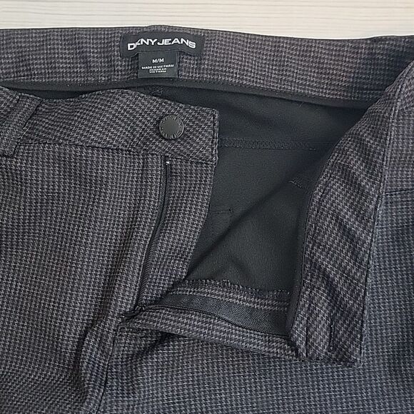 DKNY Gray Houndstooth Skinny Fit Ankle Pants Womens Size M - Picture 8 of 13